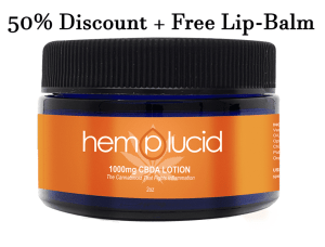 Top CBD Products: 50% discount on Hemplucids CBDA body Lotion 