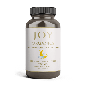 CBD + Melatonine For Sleep Softgels Having trouble sleeping? Restore relaxation with Joy Organics 'CBD + Melatonin for Sleep' softgels