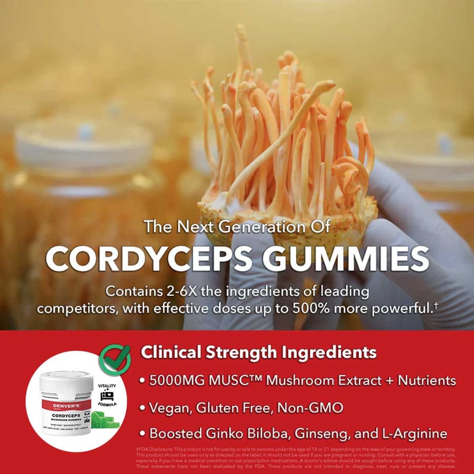 Buy 500mg water-soluble MUSC™ Cordyceps gummies