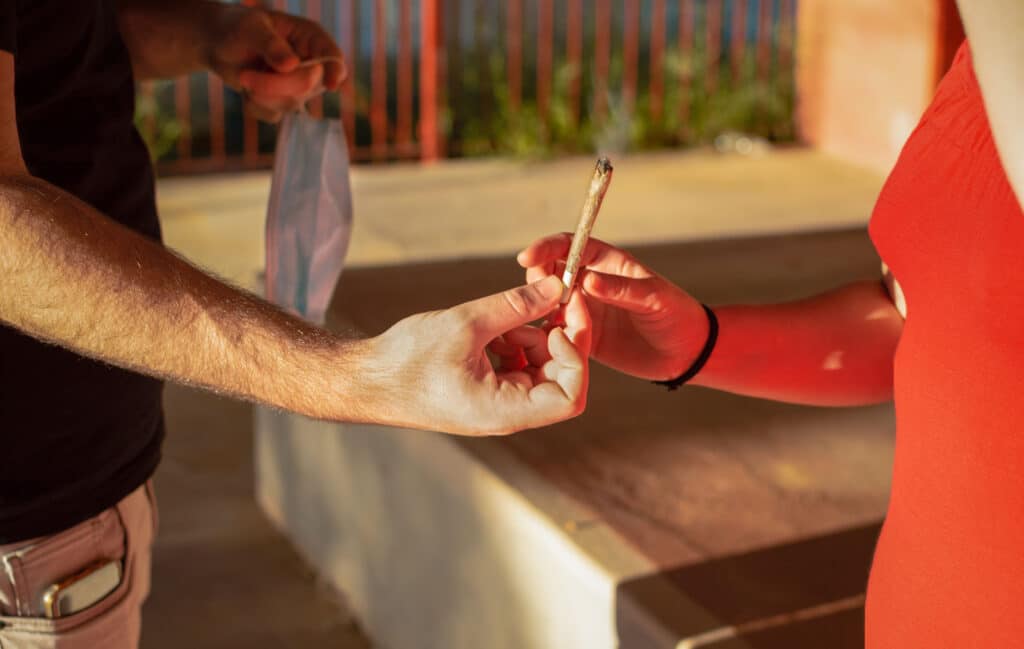 Puff, puff, pass means passing the joint after two hits